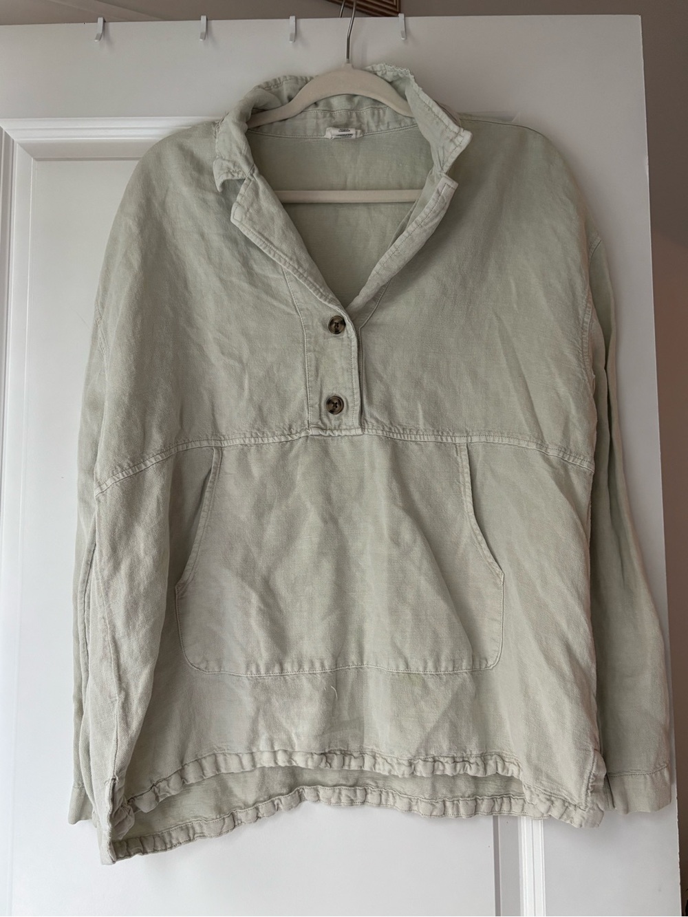 Nicole Miller Light Sage Pullover Shirt